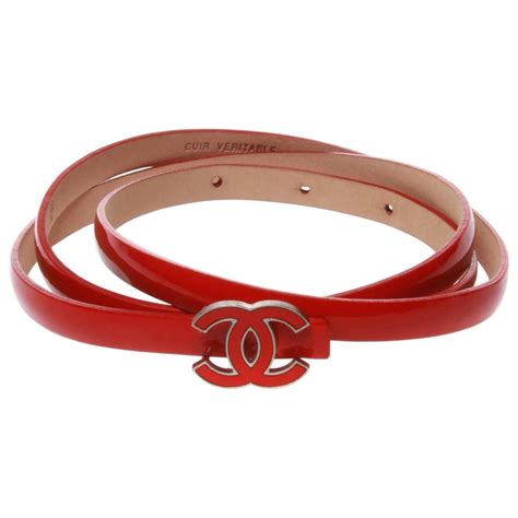 vintage red and gold chanel belt|chanel belt original.